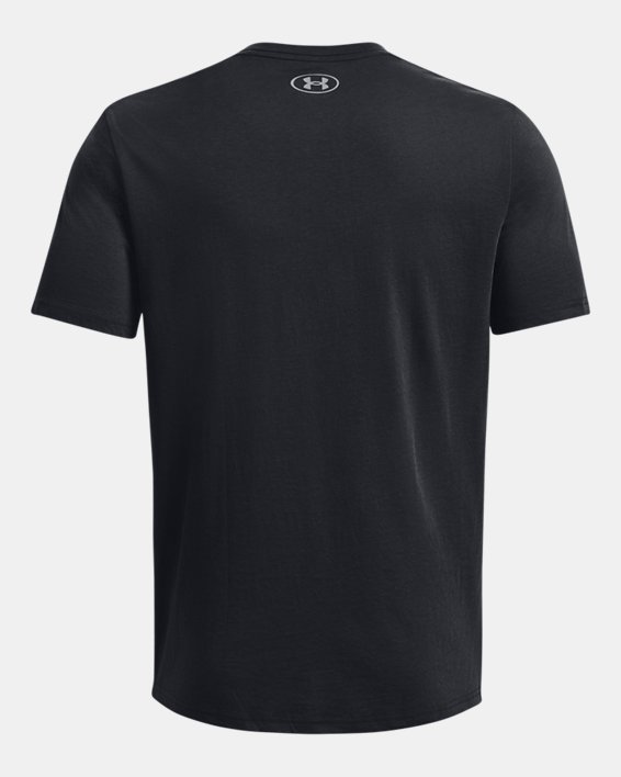 Men's UA Camo Fill Logo Short Sleeve, Black, pdpMainDesktop image number 5